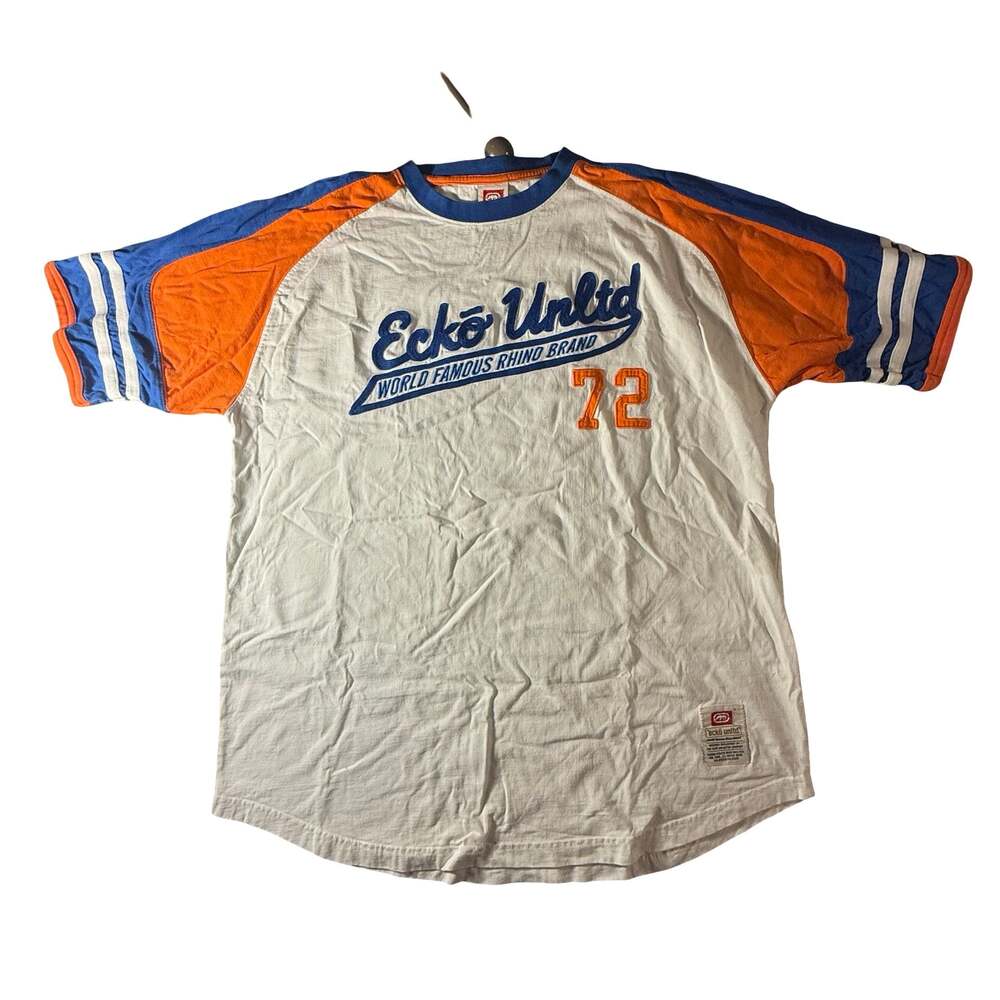 Vintage Ecko Unltd World Famous Rhino Brand Raglan Baseball T-Shirt #72